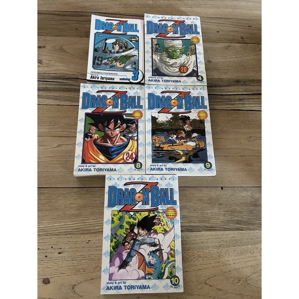 Lot Of 5 Dragon Ball Z Paperback Akira Toriyama Books